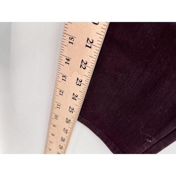 Aqua Womens Size 26 Jackie Purple Denim Colored Skinny Jeans Mid Rise Trousers - Picture 9 of 9